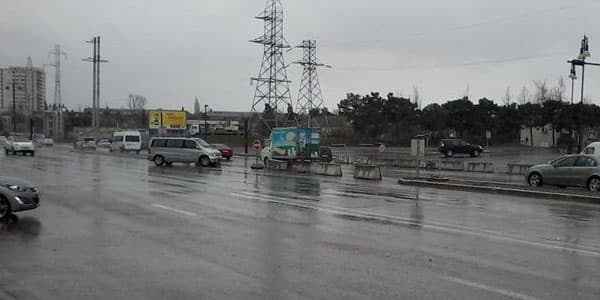 Zığ şosesində uçqun tipli sürüşmə olub