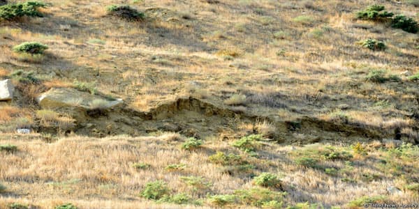 Badamdar sürüşmə zonasındakı çatlar genişlənib