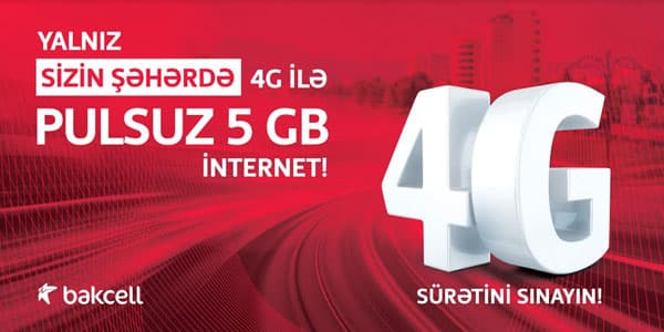 Azərbaycanın daha 12 bölgəsinin sakinlərinə “Bakcell”dən PULSUZ 4G İnternet (R)