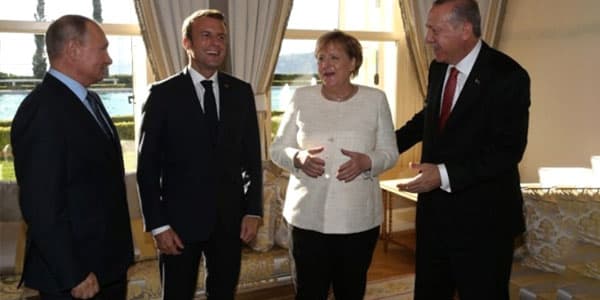 Ərdoğandan Putin, Makron və Merkelə böyük jest (FOTOLAR)