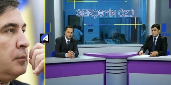 Saakaşvilinin ən yaxın adamı Azərbaycan televiziyasından şəkil paylaşdı (FOTO)