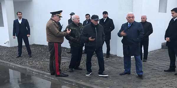Kəmaləddin Heydərovla Baba Rzayev yanğın olan stansiyada (FOTO)
