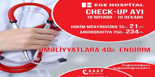 "EGE Hospital"da əməliyyatlara 40 faiz endirim