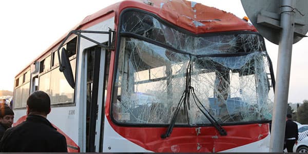 Bakıda daha bir avtobus qəzası: çox sayda yaralı var