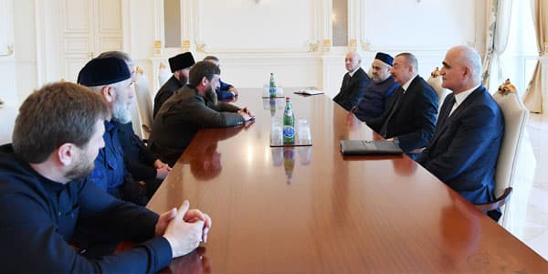 İlham Əliyev Ramzan Kadırovu qəbul edib