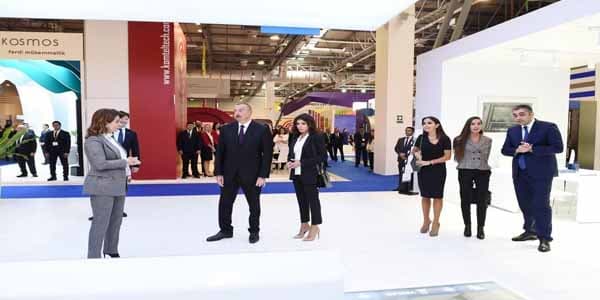 Prezident İlham Əliyev "Bakutel-2018" beynəlxalq sərgisi ilə tanış oldu (FOTO)