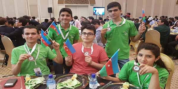 Azərbaycanlı şagirdlər Botsvanada 5 medal qazandılar (FOTOLAR)