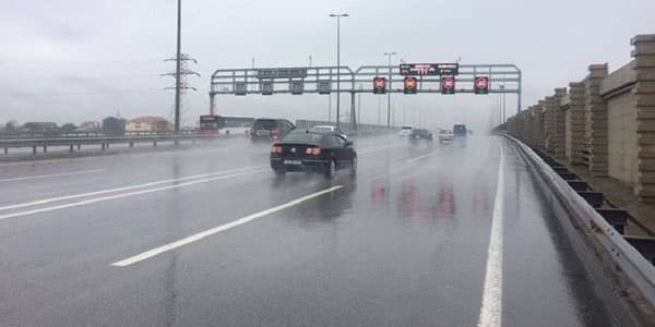Bu yolda sürət həddi 20 km/saat endirildi