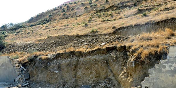 Sürüşmə zonasında geoloji kəşfiyyat işləri aparılır (VİDEO)
