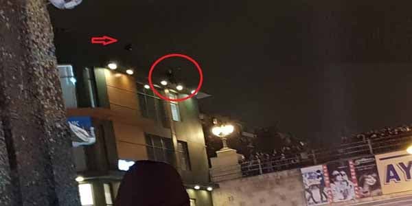 “McDonald’s”ın üstünə çıxıb intihar etmək istəyən şəxs xilas edildi (VİDEO) 