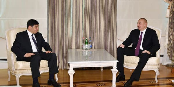 İlham Əliyev baş katibi qəbul edib