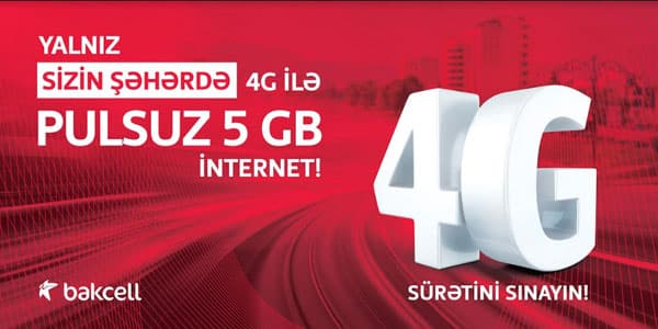 “Bakcell”dən 6 bölgənin sakinlərinə 5 GB PULSUZ İnternet! (R)