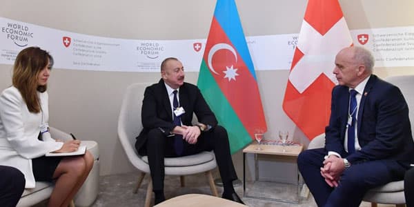 Azərbaycan və İsveçrə prezidentləri görüşüb (FOTO)