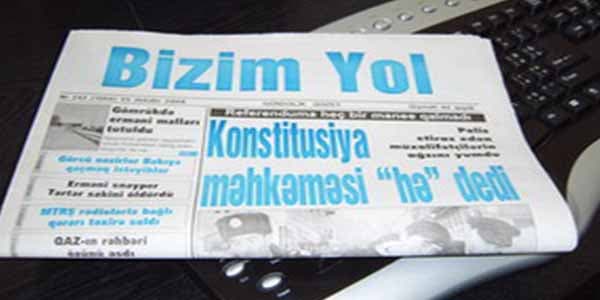 "Bizim yol" qəzeti bağlandı