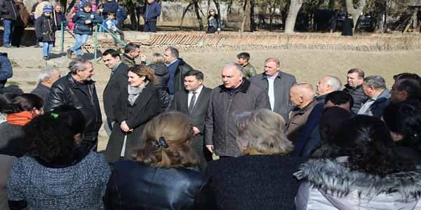Gürcüstanın dövlət naziri azərbaycanlıların və ermənilərin birgə yaşadığı kəntdə