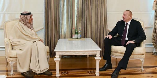 İlham Əliyev xarici qonaqları qəbul edib (FOTO)