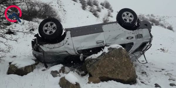 Qubaya bayrama gələnlər qəzaya düşdü (FOTOLAR)