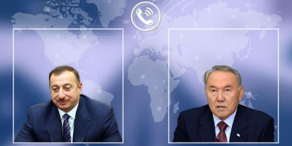 İlham Əliyev Nazarbayevə zəng etdi