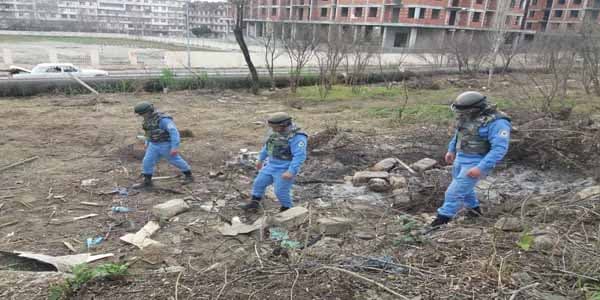 Bakının Xətai rayonunda zenit top mərmisi aşkarlandı