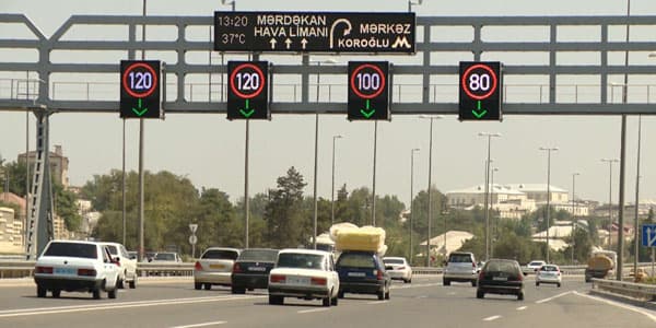 Bakının magistral yollarında sürət həddi endirildi