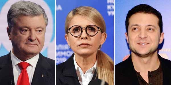 "Exit poll": Ukraynada prezident seçkilərində Zelenski və Poroşenko ən çox səs toplayıblar