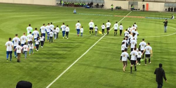 "Qarabağ" və "Sumqayıt"dan şəhidlərin ruhuna ehtiram (FOTOLAR)