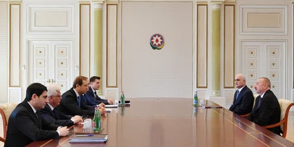 Prezident Rusiyanın sənaye və ticarət nazirini qəbul edib