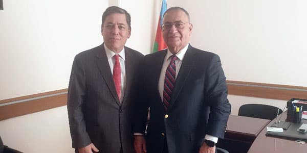 Asim Mollazadə Braziliya səfiri ilə görüşüb