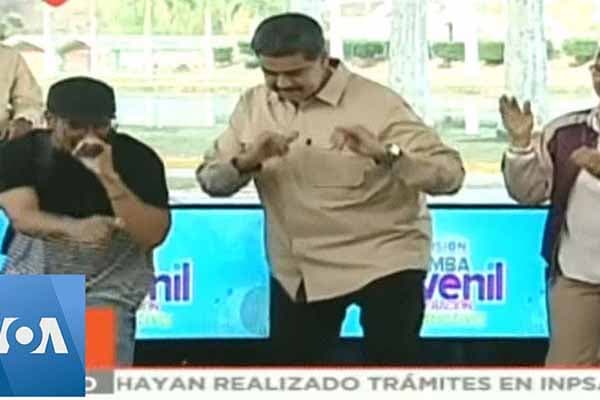 Maduro qələbəsini oynaya-oynaya qeyd etdi (VİDEO)