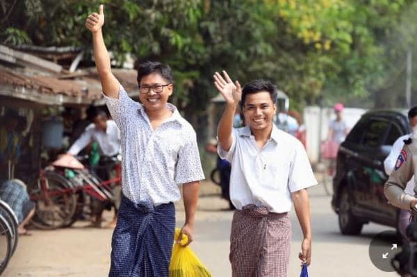 Myanma "Reuters"in 2 jurnalistini azad etdi