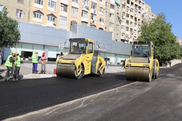 Bakıda 2 rayonu birləşdirən yol yenidən quruldu