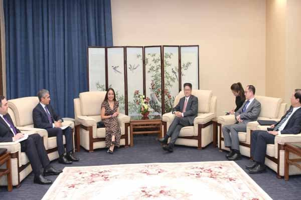 Leyla Əliyeva Çinin xarici işlər nazirinin müavini ilə görüşüb (FOTO)