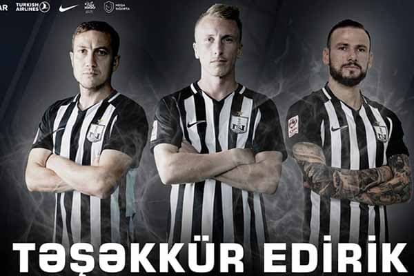 "Neftçi" bu 3 futbolçu ilə yollarını ayırdı