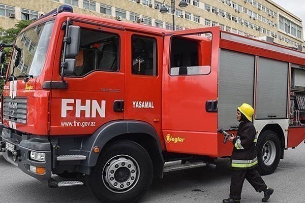 Bakıda idman kompleksində yanğın