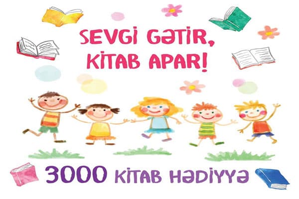 Azərbaycanda uşaqlar üçün qeyri-adi kitab aksiyası başladı