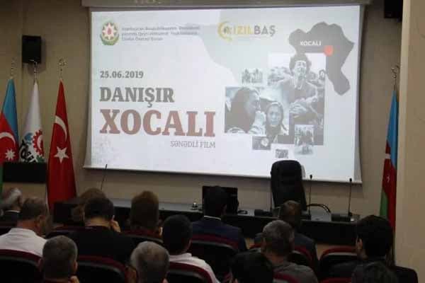"Danışır Xocalı" sənədli filmi təqdim olunub (FOTOLAR)