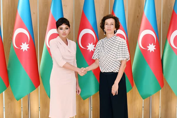 Mehriban Əliyev UNESCO-nun Baş direktoru ilə görüşüb (FOTOLAR)