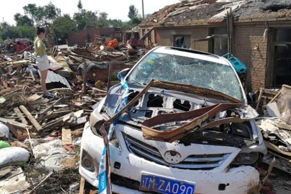 Çində tornado itkilərə səbəb oldu