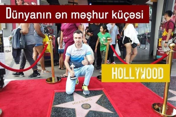"Qızlar, tanış olun, onun pulu var" - Azərbaycanlı vlogger Hollivudda (VİDEO)