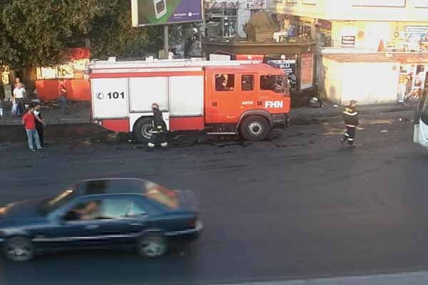 Bakıda yanğın: Yolda sıxlıq yarandı