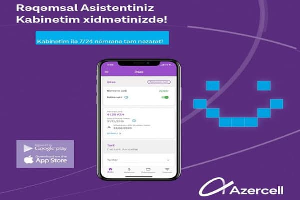 Azercell-in “Kabinetim” tətbiqi ilə nömrənizə nəzarət etmək artıq daha asandır (R)