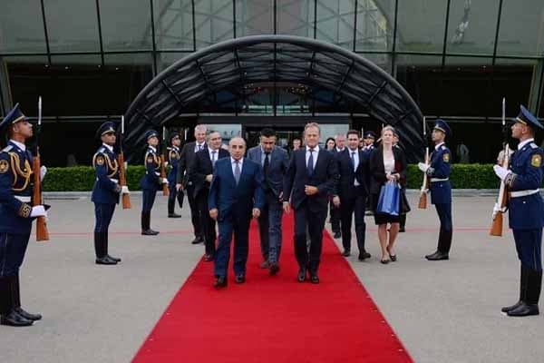 Donald Tuskun Azərbaycana səfəri başa çatdı