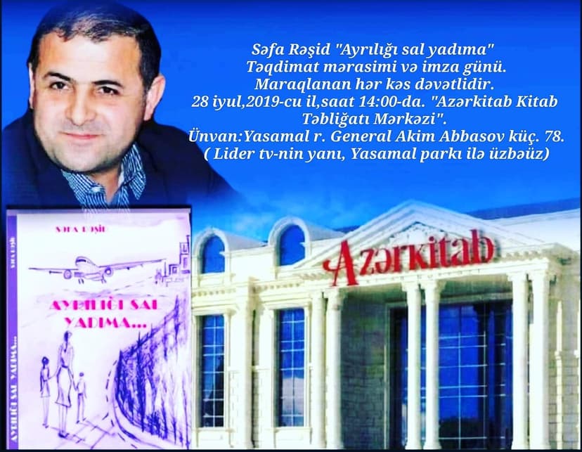 İspaniyada yaşayan şairin kitabının təqdimatı olacaq