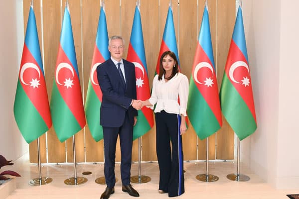 Mehriban Əliyeva fransalı nazirlə görüşüb (FOTOLAR)