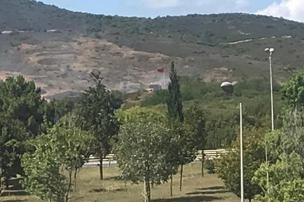 İstanbulda hərbi poliqon yanır