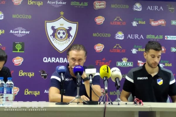 APOEL-in baş məşqçisi: "Bakıda "Qarabağ"a qalib gələ bilərik"