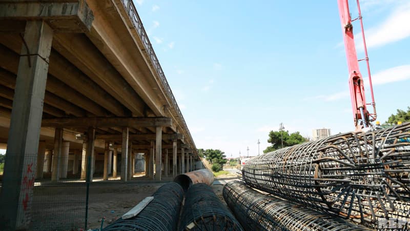 Sabunçu dəmir yolu stansiyasının girişində yeraltı tunel tikilir (FOTO/VİDEO)