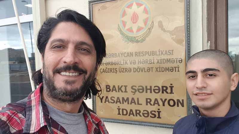 Tanınmış teleaparıcı oğlunu əsgər yola saldı (FOTO)