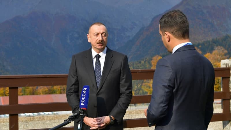 İlham Əliyevin Rusiya kanallarına müsahibəsi (FOTOLAR) 