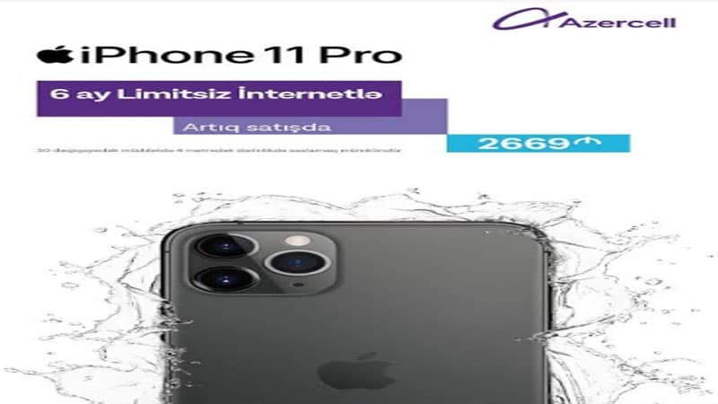 Yeni iPhone telefonlarının imkanlarını Azercell ilə kəşf edin! (R)